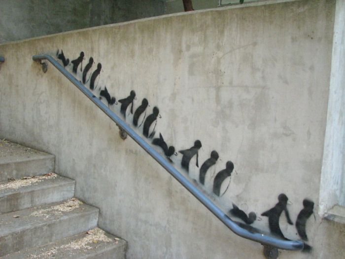 street-art-penguins