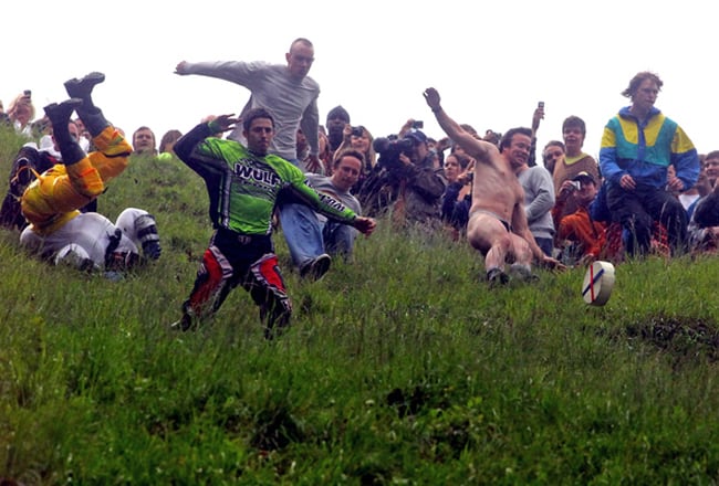 cooper hill’s cheese rolling festival — gloucester, england
