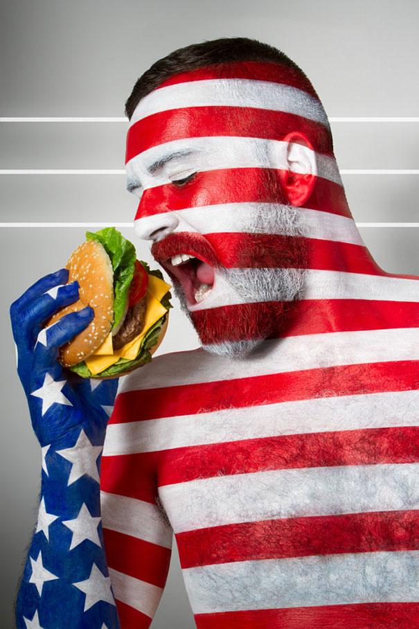 international-flags-body-painted-models-eating-their-national-foods-5