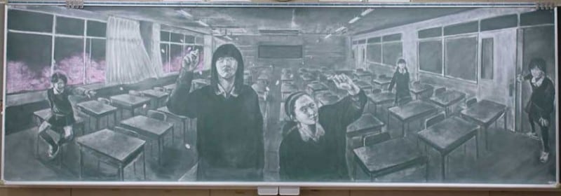 chalkboard-blackboard-art-highschool-nichigaku-japan-13