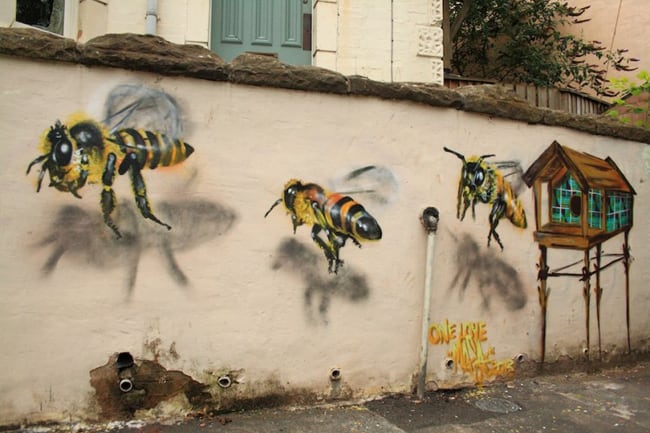 bees street art