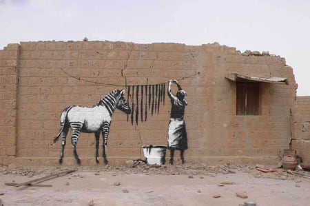 old horse street art