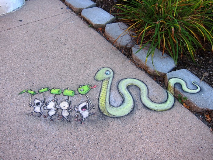 snake street art
