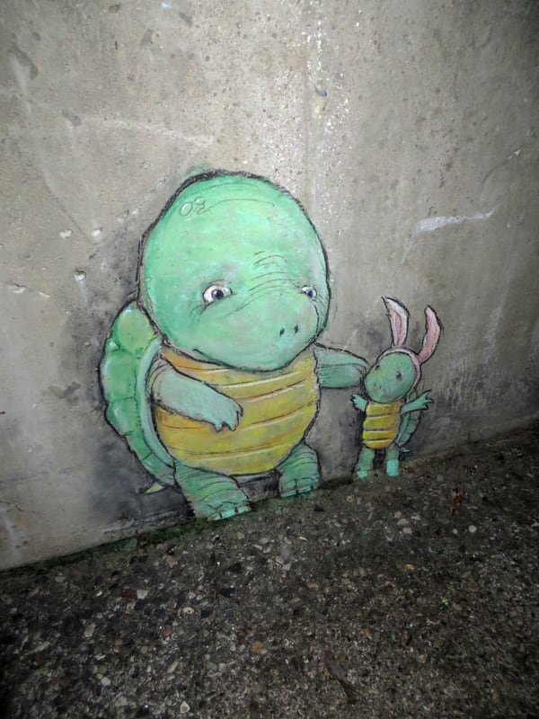turtle and street art