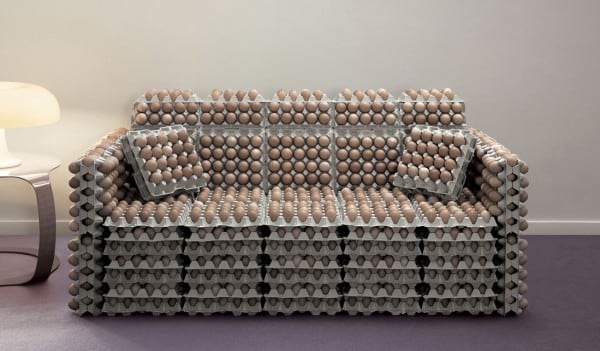 flat pack egg sofa