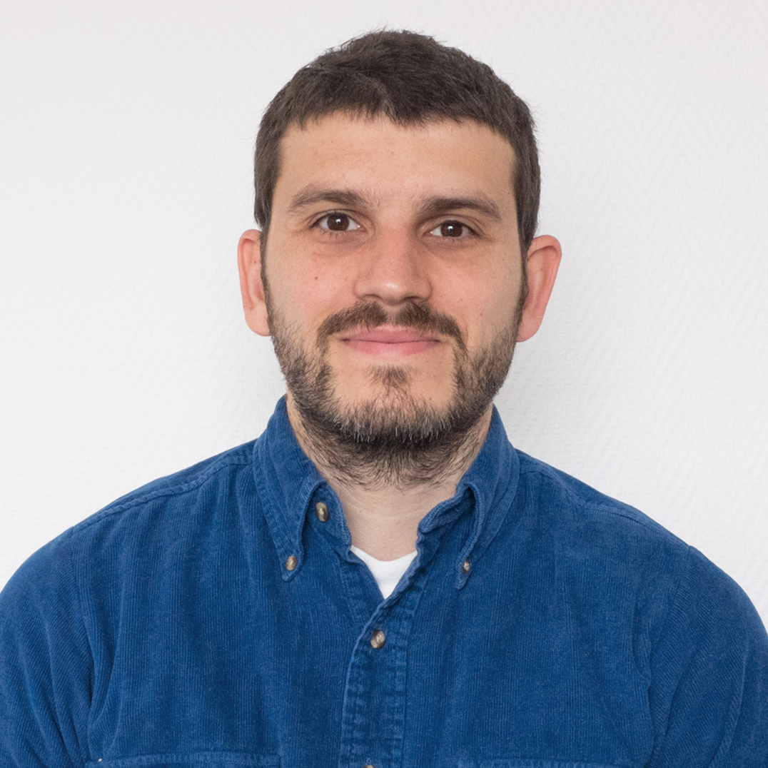 a man looking at the camera