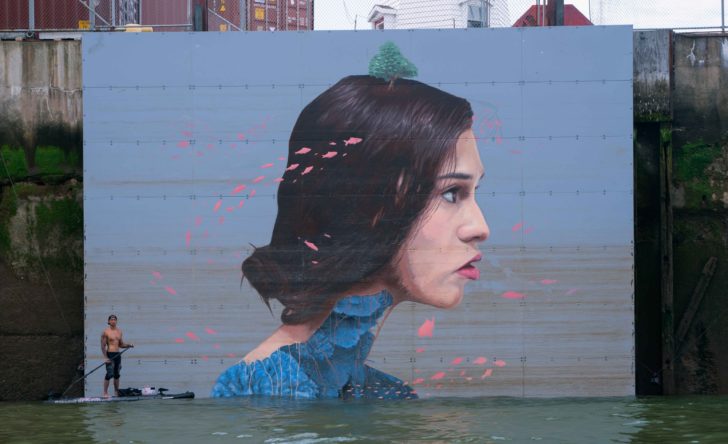 Hula, The Dynamic Artist Creating Murals Of Half-Submerged Women On ...