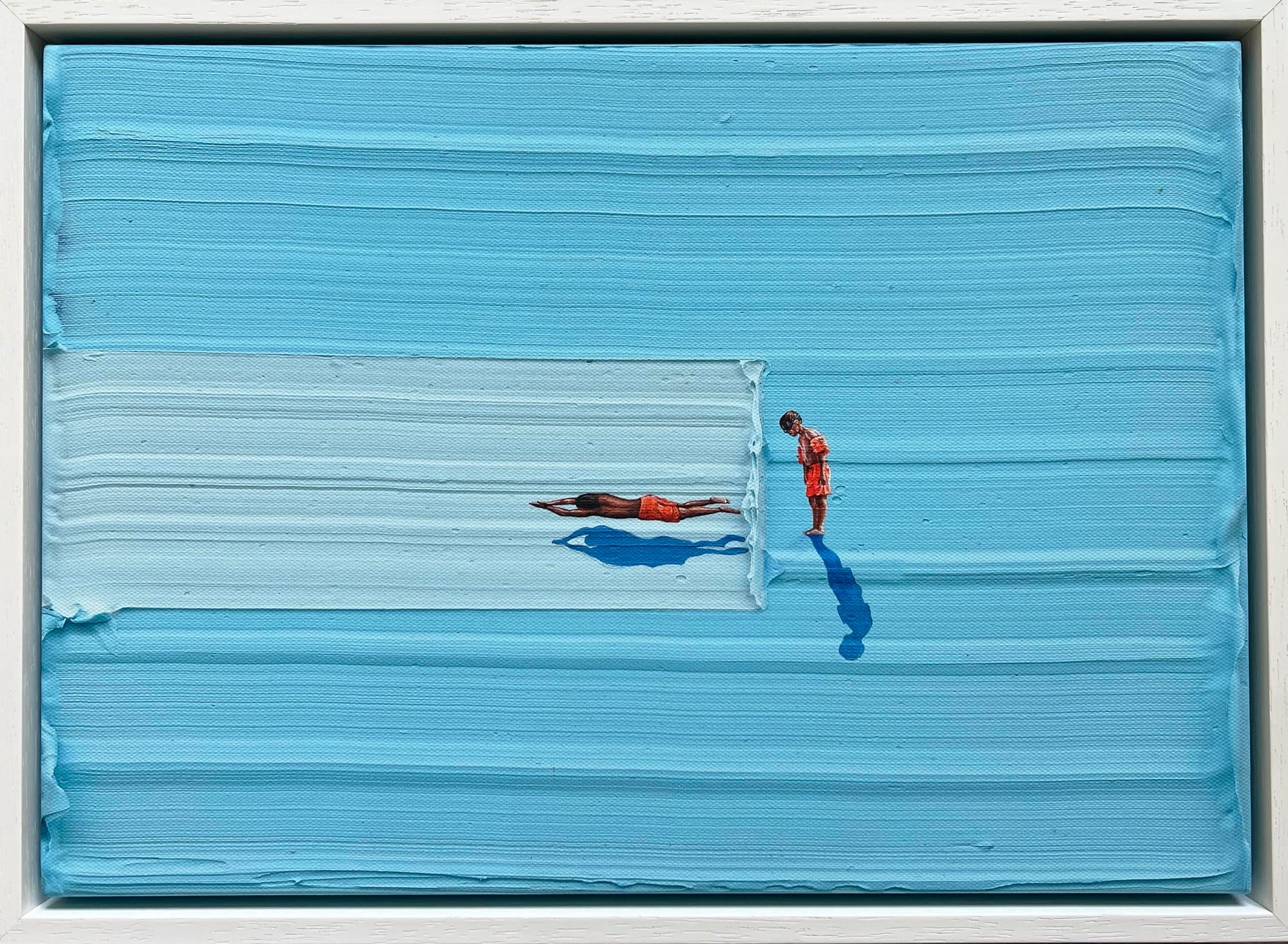 “mockney” (2025), archival pigment print on heavyweight 395gsm canvas, hand-stretched over fsc-certified, finger-jointed new zealand pine, and float framed in fsc-certified meranti with a painted white finish, 33 × 43 centimeters framed, edition of 69